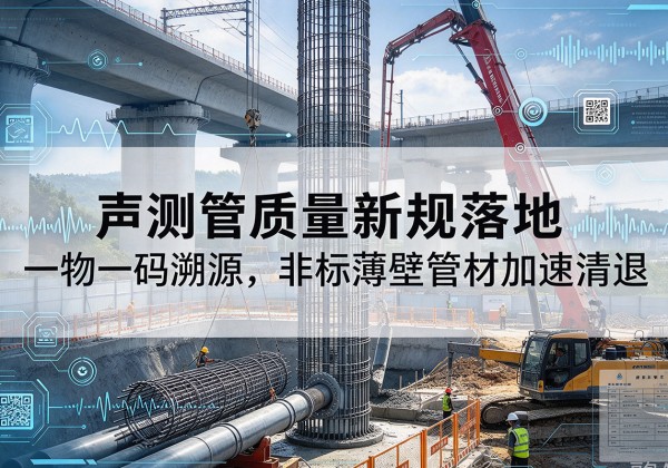 加查声测管质量新规落地，一物一码溯源，非标薄壁管材加速清退