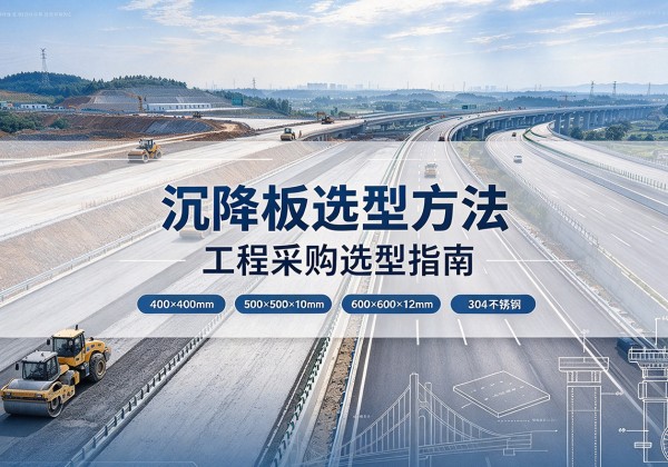 加查沉降板选择方法